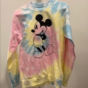 NWT tie dyed Mickey Mouse sweatshirt